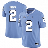 North Carolina Tar Heels 2 Larry Brown Blue College Football Jersey Dzhi,baseball caps,new era cap wholesale,wholesale hats